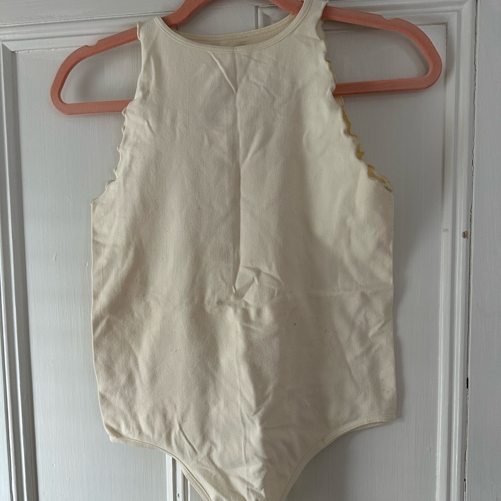 Cream Sleeveless Bodysuit
